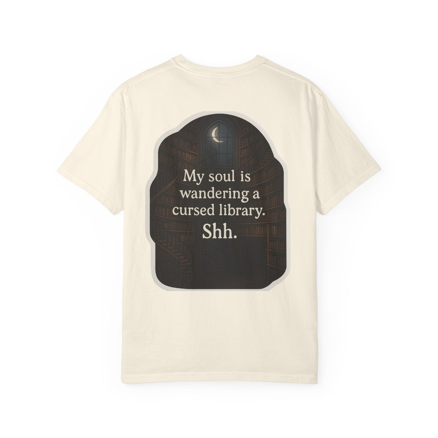 Cursed Library Bookish Shirt – Dark Academia Graphic Tee, Cozy Fantasy Aesthetic for Readers