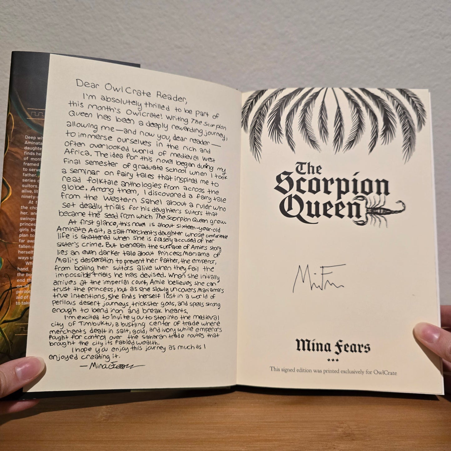 The Scorpion Queen by Mina Fears (Exclusive OwlCrate Edition)
