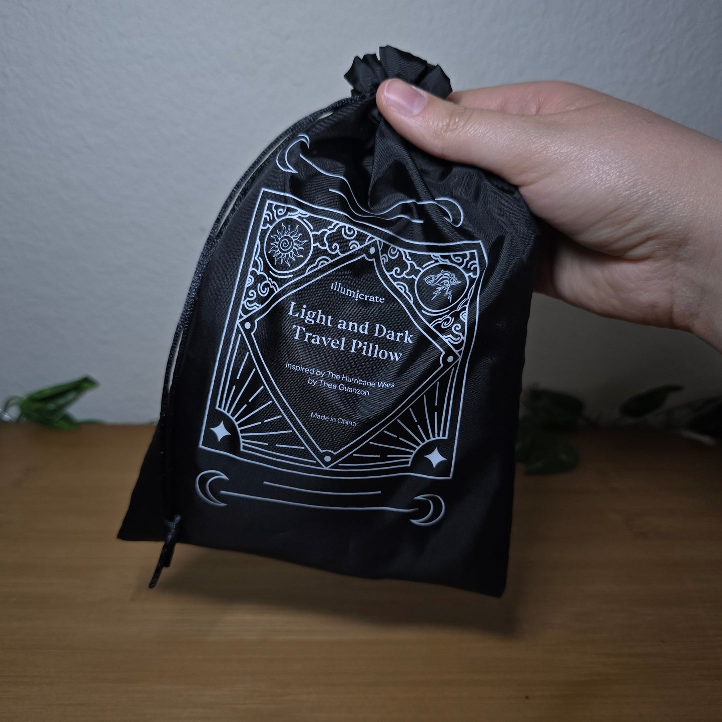 ☀️🌑 Light & Dark Travel Pillow – Illumicrate Exclusive - EnchantedBindings